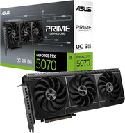 ASUS Prime GeForce RTX 5070 12GB GDDR7 SFF-Ready Graphics Card (PCIe 5.0, HDMI/DP 2.1, Dual BIOS, Axial-Tech Fans)-90YV0M11-M0NA00 | A+ Grade – Excellent Condition, Tested & Verified, Comes with Original Box ASUS