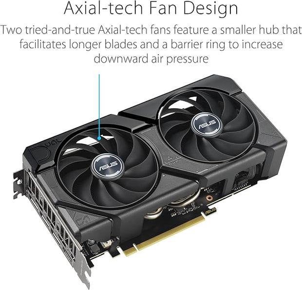 ASUS GeForce RTX 4060 DUAL EVO OC 8GB – 2535MHz, GDDR6, PCIe 4.0, DLSS 3, HDMI 2.1a, 3x DP 1.4a - 90YV0JC7-M0NA00