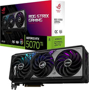 ASUS ROG Strix GeForce RTX 5070 Ti OC Edition 16GB GDDR7 Graphics Card- 90YV0M90-M0NA00 | A+ Grade – Excellent Condition, Tested & Verified, Comes with Original Box ASUS