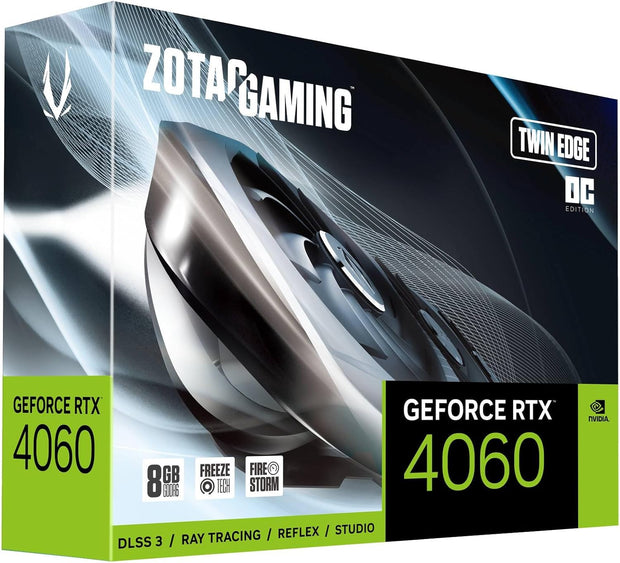 Zotac Gaming GeForce RTX 4060 8GB Twin Edge OC, DLSS 3, 128-bit, PCIe 4.0 - ZT-D40600H-10M