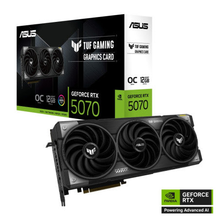 ASUS TUF Gaming GeForce RTX 5070 OC Edition 12GB GDDR7 Graphics Card- 90YV0LZ0-M0NA00 | A+ Grade – Excellent Condition, Tested & Verified, Comes with Original Box ASUS