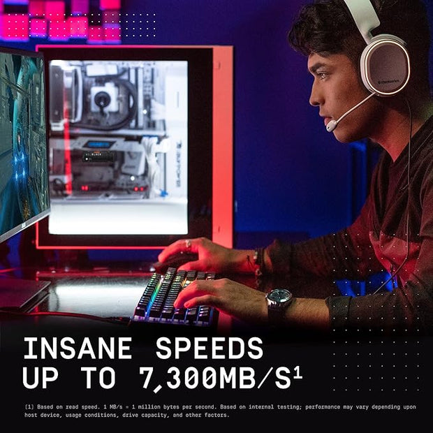 WD_BLACK SN850X 2TB M.2 NVMe Gen4 SSD – Up to 7300MB/s, Heatsink, High-Performance Gaming Drive- WDS200T2XHE WD_BLACK