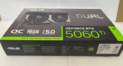 ASUS Dual GeForce RTX™ 5060 Ti 16GB GDDR7 - 90YV0MH0-M0NA00 | A+ Grade – Excellent Condition, Tested & Verified, Comes with Original Box ASUS