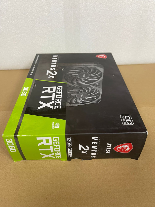 MSI GeForce RTX 3060 VENTUS 2X OC 12GB Graphics Cards - RTX 3060 VENTUS 2X 12G OC | A+ Grade – Excellent Condition, Tested & Verified, Comes with Original Box MSI