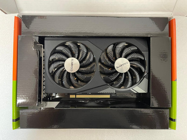 Gigabyte GeForce RTX 3060 WINDFORCE OC V2 – 12GB GDDR6, 192-bit, PCIe 4.0, 1792MHz, 2x DP 1.4, 2x HDMI 2.1, Ampere – GV-N3060WF2OC-12GD| A+ Grade – Excellent Condition, Tested & Verified, Comes with Original Box Gigabyte