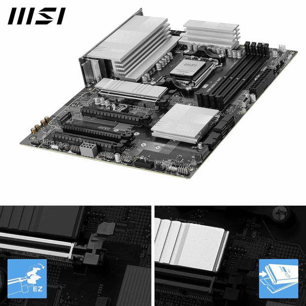 MSI PRO B850-P WIFI Motherboard, ATX - Supports AMD Ryzen 9000/8000/7000, AM5, DDR5, PCIe 5.0/4.0 x16, M.2 Gen5, Wi-Fi 7, 5G LAN