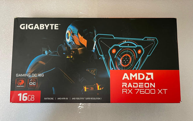 Gigabyte Radeon RX 7600 XT GAMING OC 16GB – 2810MHz, GDDR6 18000MHz, PCIe 4.0, 2x DP 1.4, 2x HDMI 2.1a, RDNA, RGB Fusion – GV-R76XTGAMING OC-16GD | A+ Grade – Excellent Condition, Tested & Verified, Comes with Original Box Gigabyte