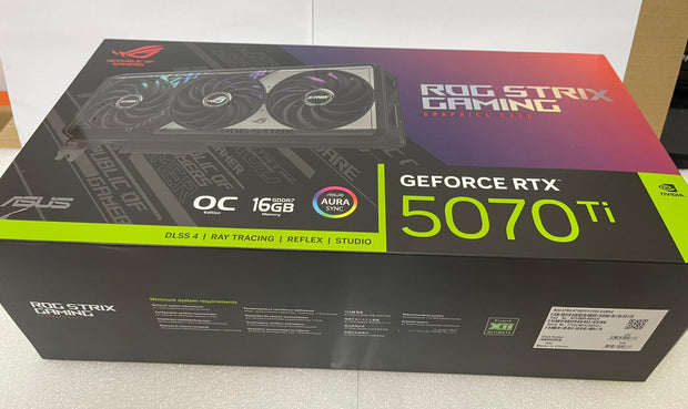 ASUS ROG Strix GeForce RTX 5070 Ti OC Edition 16GB GDDR7 Graphics Card- 90YV0M90-M0NA00 | A+ Grade – Excellent Condition, Tested & Verified, Comes with Original Box ASUS