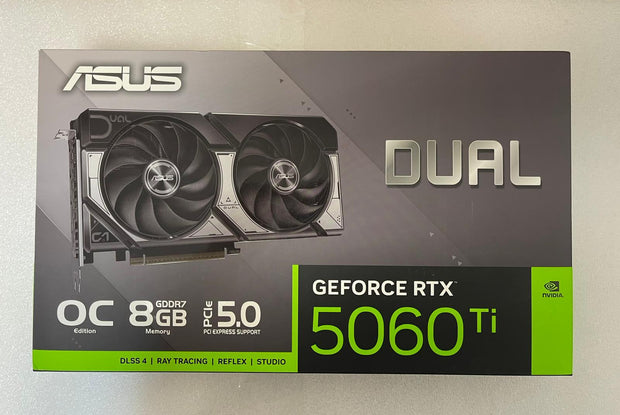 ASUS Dual GeForce RTX 5060 Ti 8GB GDDR7 OC Edition  - 90YV0MP2-M0NA00 | A+ Grade – Excellent Condition, Tested & Verified, Comes with Original Box ASUS