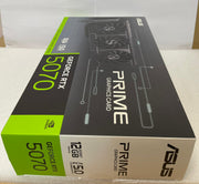 ASUS Prime GeForce RTX 5070 12GB GDDR7 SFF-Ready Graphics Card (PCIe 5.0, HDMI/DP 2.1, Dual BIOS, Axial-Tech Fans)-90YV0M11-M0NA00 | A+ Grade – Excellent Condition, Tested & Verified, Comes with Original Box ASUS