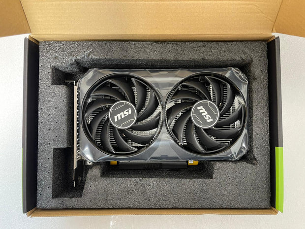 MSI GeForce RTX 4060 VENTUS 2X BLACK 8G OC Graphics Card - RTX 4060 VENTUS 2X BLACK 8G OC | A+ Grade – Excellent Condition, Tested & Verified, Comes with Original Box MSI