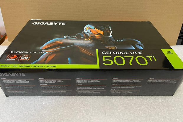 Gigabyte GeForce RTX 5070 Ti WINDFORCE OC SFF 16G Graphics Card - GV-N507TWF3OC-16GD | A+ Grade – Excellent Condition, Tested & Verified, Comes with Original Box Gigabyte