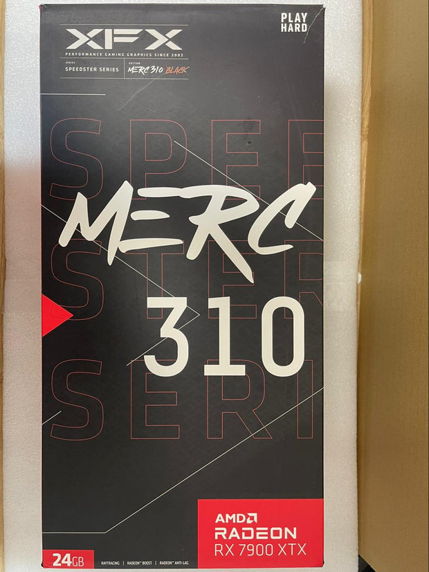 XFX Speedster MERC310 AMD Radeon RX 7900XTX Black Gaming Graphics Card with 24GB GDDR6, AMD RDNA 3 RX-79XMERCB9 | A+ Grade – Excellent Condition, Tested & Verified, Comes with Original Box XFX