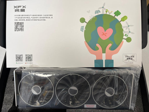 XFX Speedster MERC310 AMD Radeon RX 7900XTX Black Gaming Graphics Card with 24GB GDDR6, AMD RDNA 3 RX-79XMERCB9 | A+ Grade – Excellent Condition, Tested & Verified, Comes with Original Box XFX