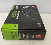 MSI GeForce RTX 4060 VENTUS 2X BLACK 8G OC Graphics Card - RTX 4060 VENTUS 2X BLACK 8G OC | A+ Grade – Excellent Condition, Tested & Verified, Comes with Original Box MSI